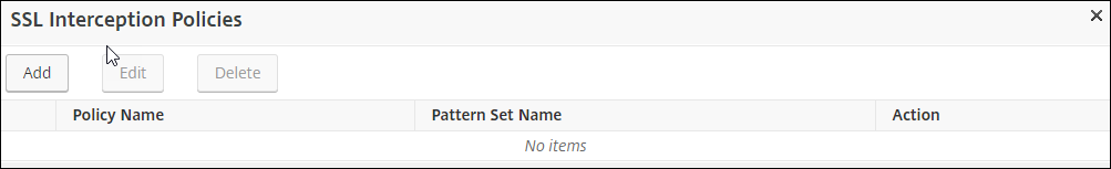 Add SSL policy