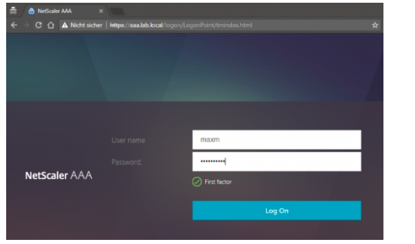 Auth login page