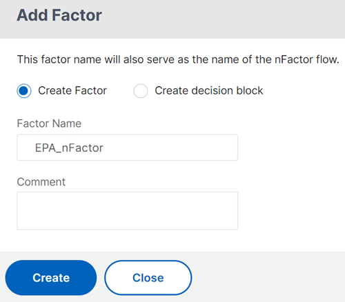 Add a name for the factor