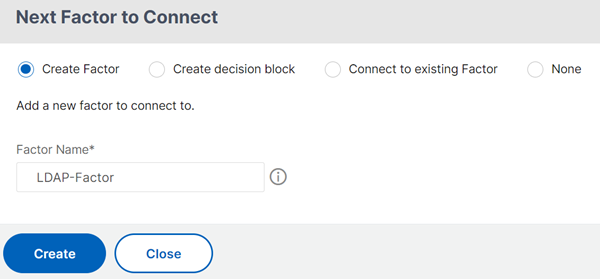 Click to add the next factor