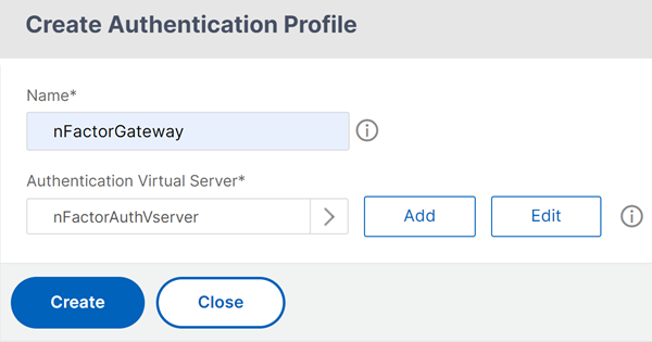 Create profile