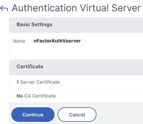 Complete certificate details