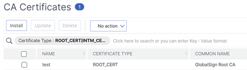 CA certificate1