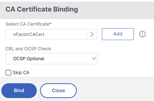 Bind a certificate