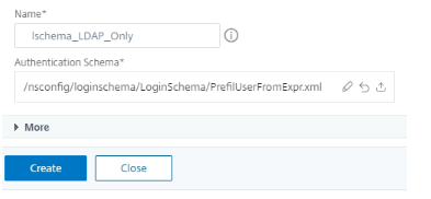 Add LDAP authentication policy