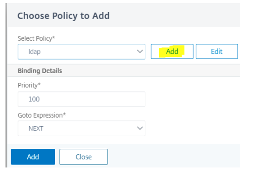 Add local policy