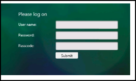 Logon page