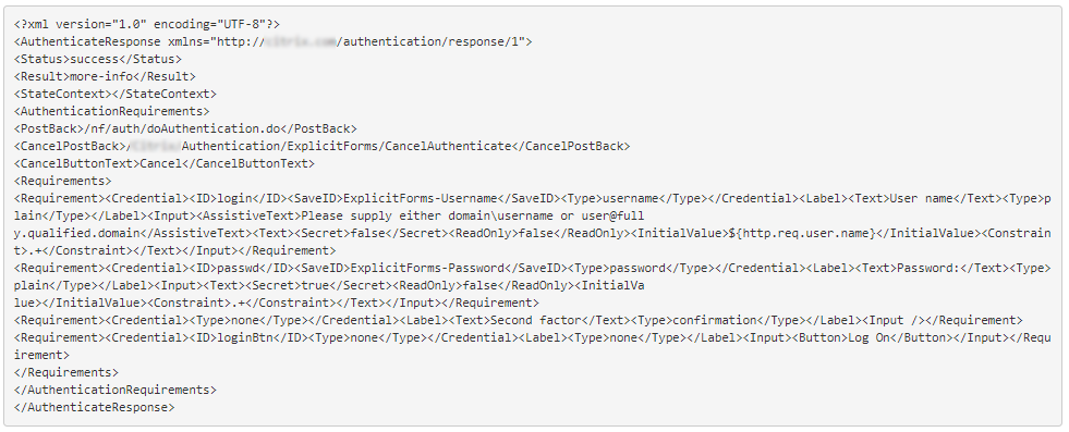 Logon form