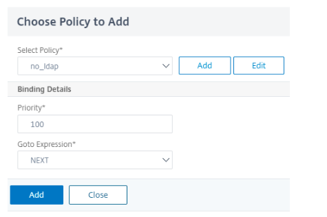 Add policy