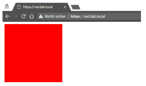 Red application display