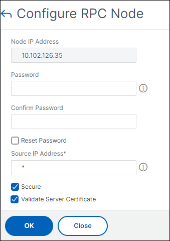 configure RPC node