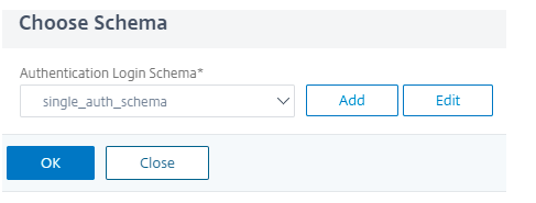 Single auth schema