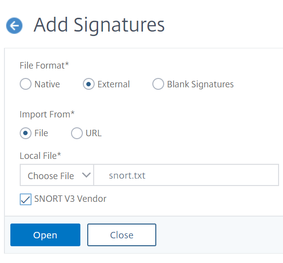 Add signatures