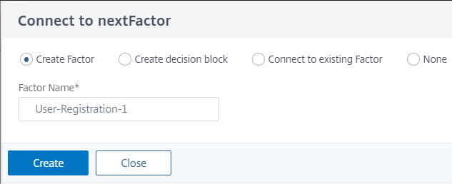 Add next factor name