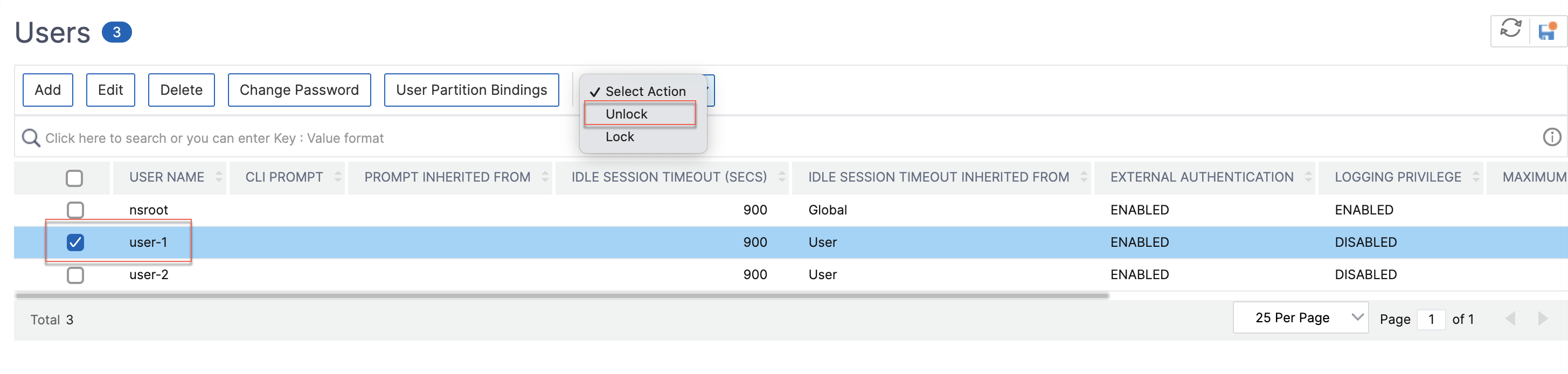 Configure system user unlock