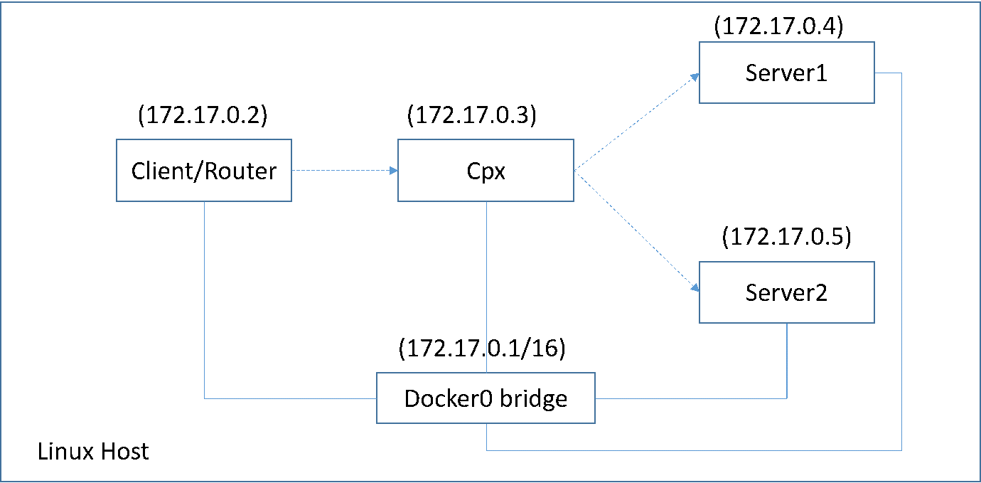 Single host topology