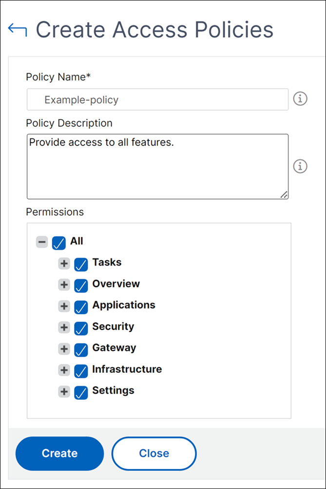 Access to all NetScaler Console features