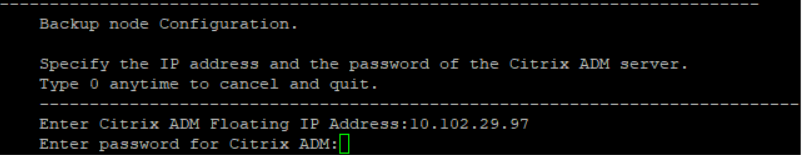 Enter IP address