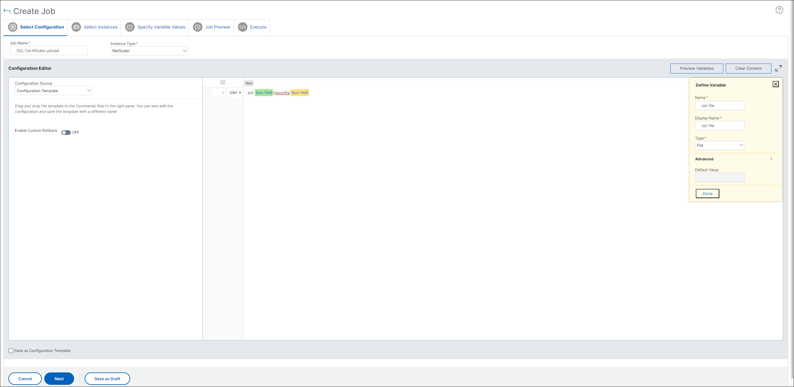 Datei als Variable