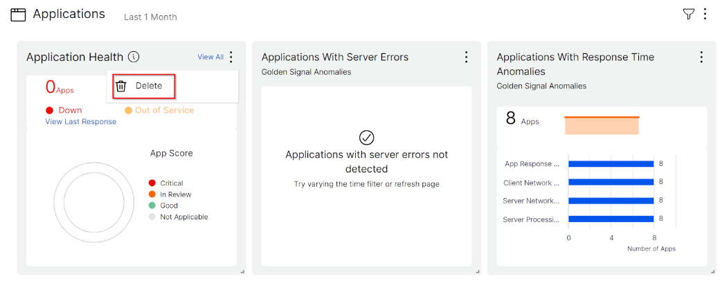 Supprimer les widgets