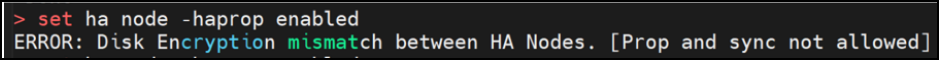 HA prop error