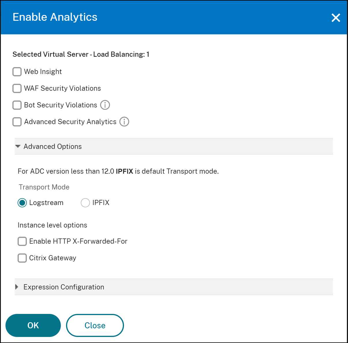 Enabling analytics