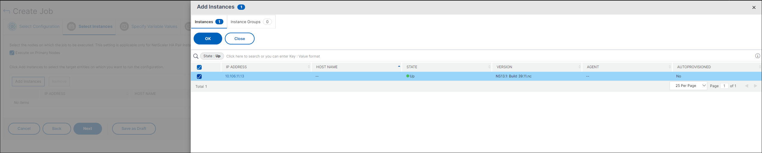 Add instance