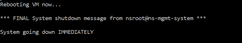 Restart virtual machine 3
