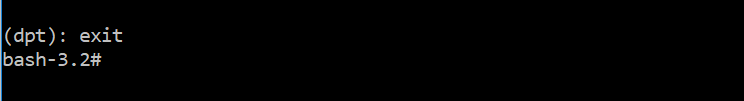 Exit command