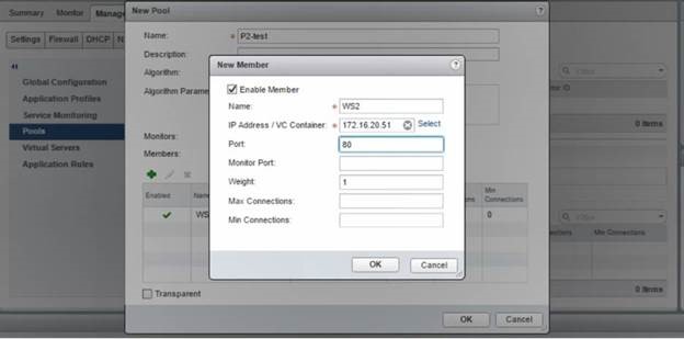 Create pools and pool members