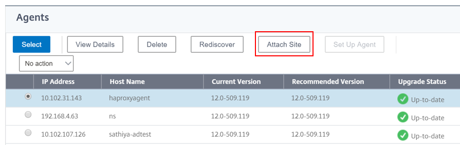 Attach site