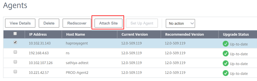 Attach agent