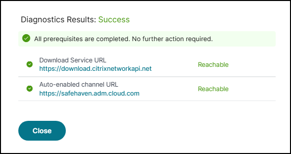 Endpoint reachability