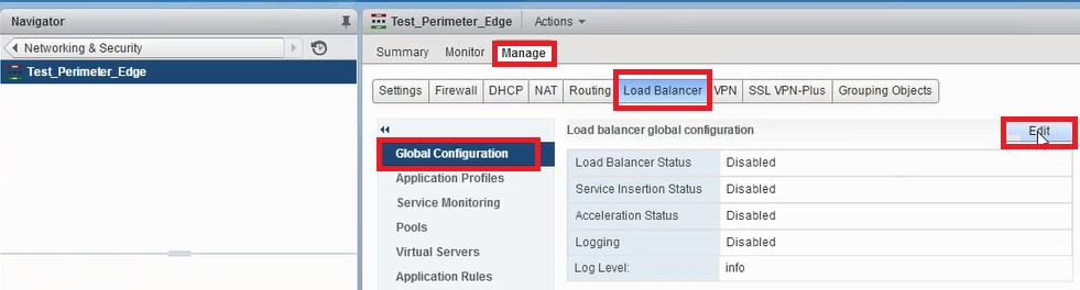Global configuration