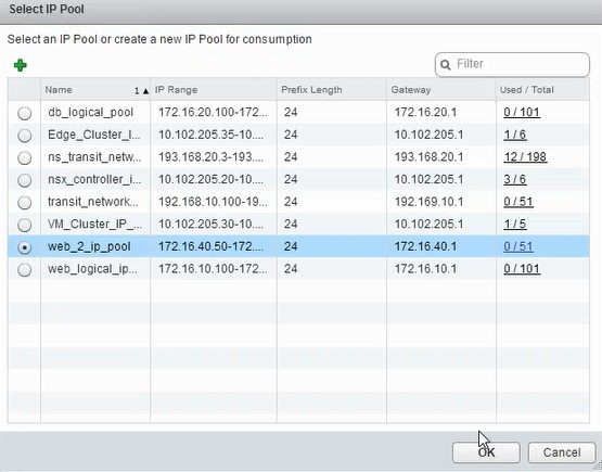 Select IP Pool