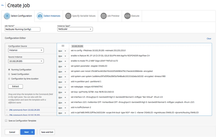 Replicate running and saved configuration