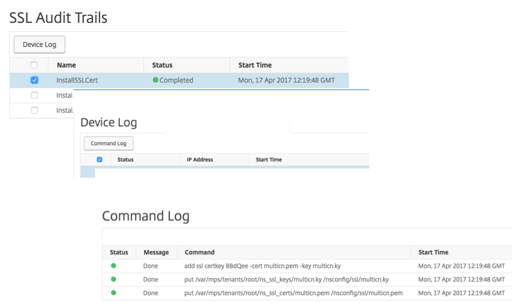 SSL audit trails