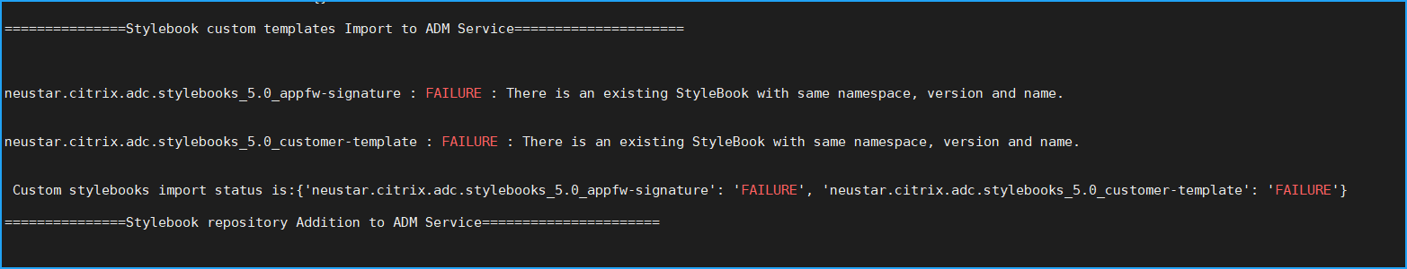 Manual StyleBook addition