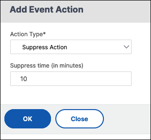 Suppress event