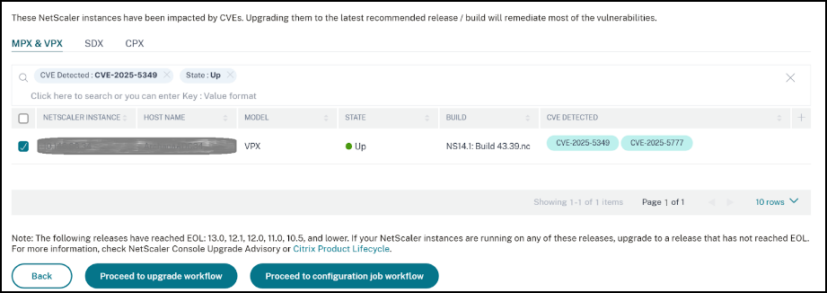 CVE-2025-5349 の影響を受けるインスタンス
