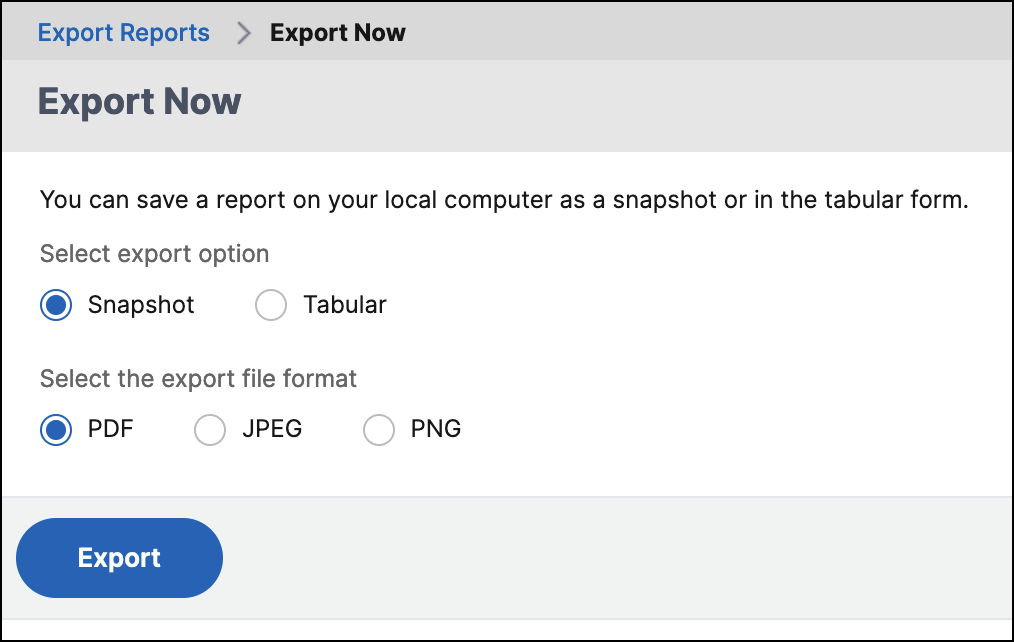 Export logs