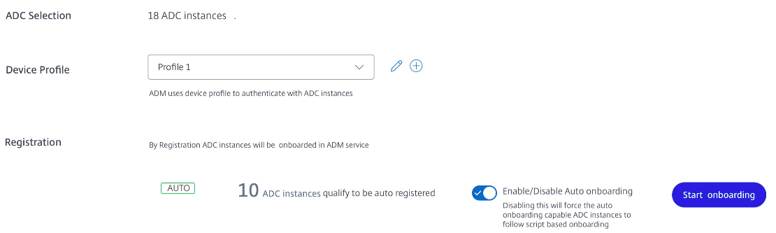 Onboard NetScaler using built-in agent