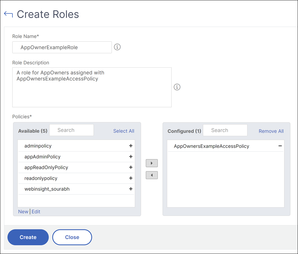 Create an app owner role