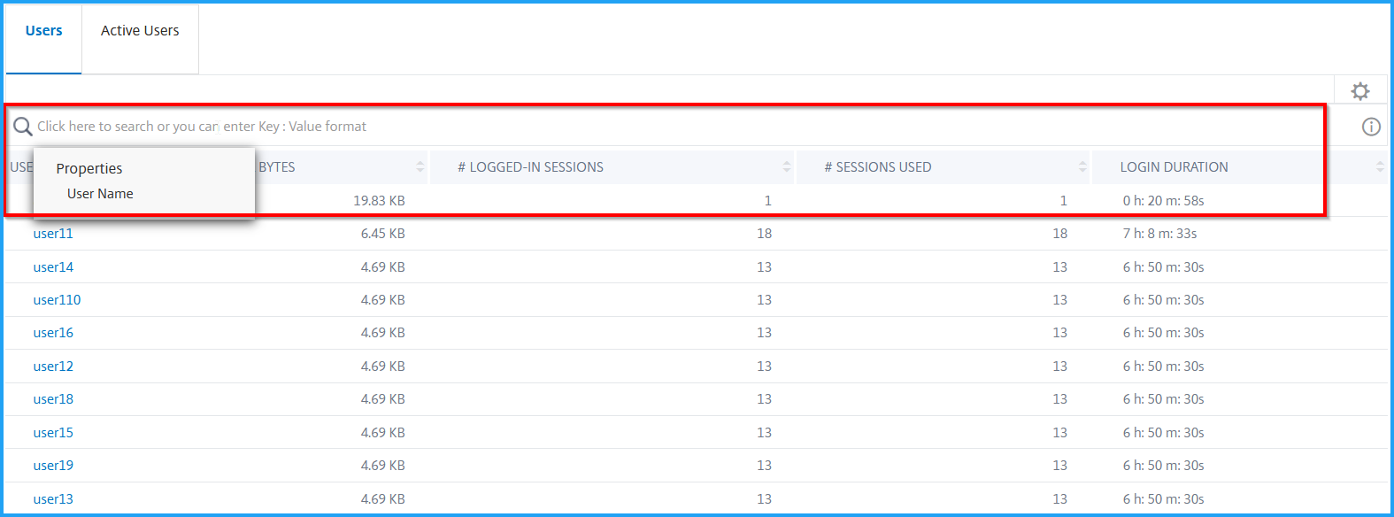 Search bar