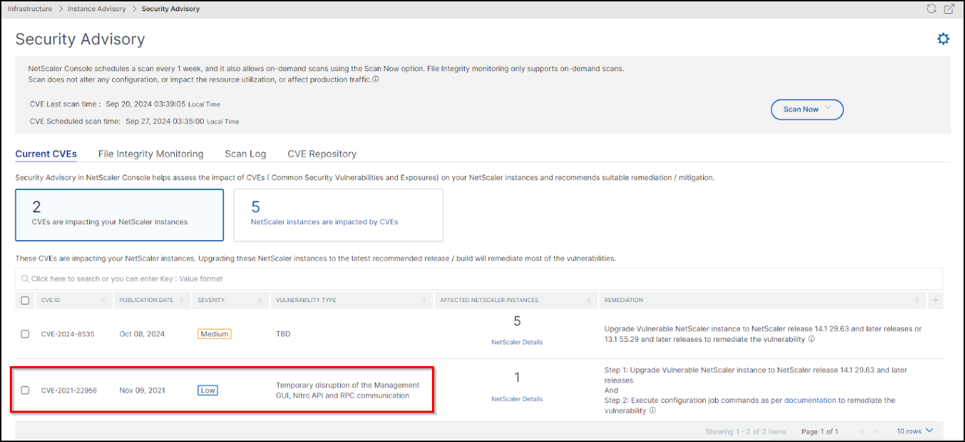 CVE-2021-22927およびCVE-2021-22920のセキュリティアドバイザリダッシュボード