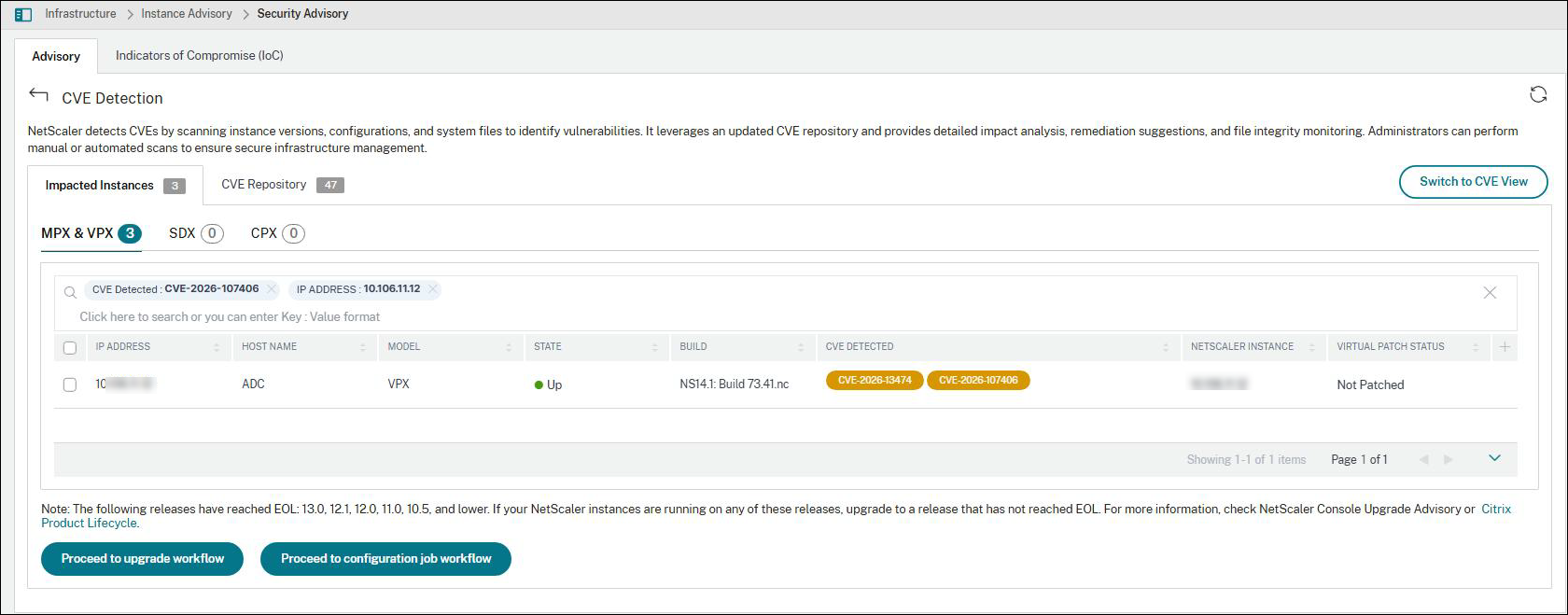 Security advisory dashboard for CVE-2026-107406