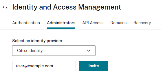 NetScaler Consoleを使用するようにユーザーを招待する