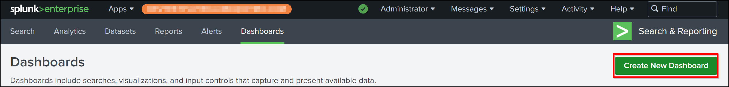 Create dashboard