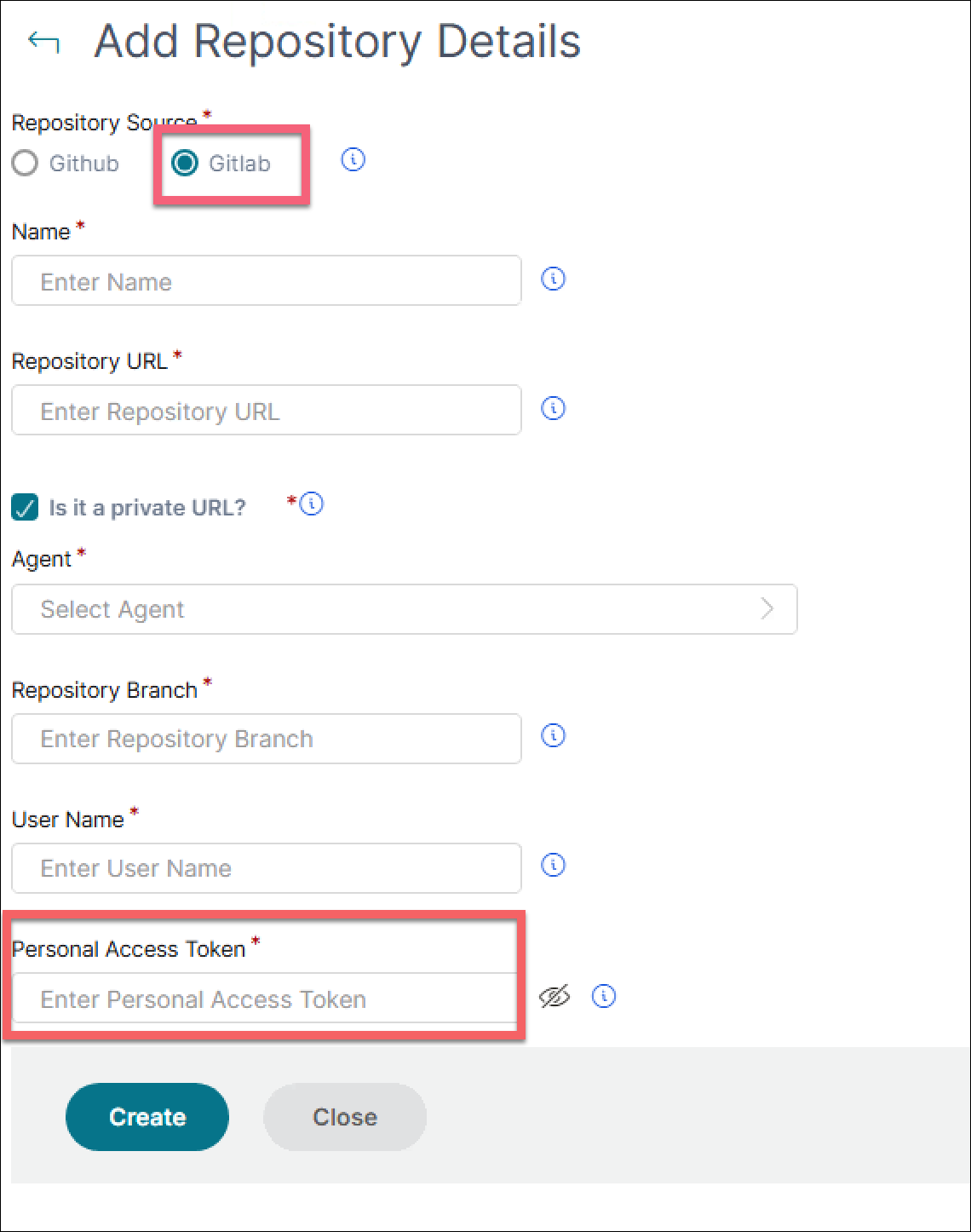 添加 GitLab 存储库