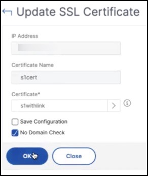 Select no domain check